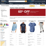 Up to 60% off: Fashion Sales and Deals i.e. Calvin Klein Men's & Women's Brief $12 - $29, Men Shirts $35.98 @ Amazon AU