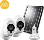 2x 1080p Wireless Cameras, Solar Panel & Outdoor Stand $337.38 (25% off) Delivered @ Swann