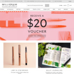 Receive a $20 Voucher When You Spend $100 at Milligram