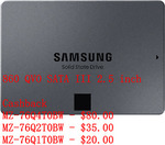 Samsung 2TB QVO SSD - $258 posted w/eBay Plus, $223 after cashback using code PEACH.