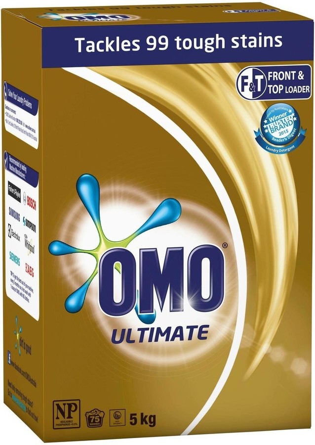 OMO Ultimate / Active Clean / Sensitive Laundry Powder 5KG $24 @ BigW ...