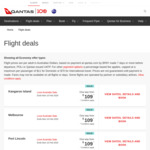 QANTAS: Sydney to Albury/Dubbo/Canberra/Gold Coast & More $109, Melbourne to Adelaide/Hobart $109, Perth $209 and Many on Sale