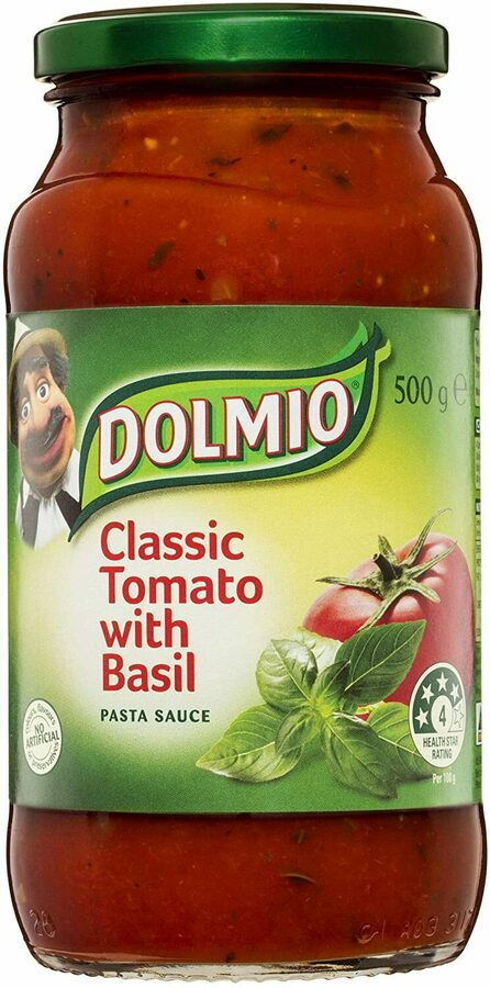 DOLMIO Classic Tomato Pasta Sauce with Basil, 500g $2 + Delivery ($0 ...