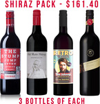 Save 55% - Mixed Shiraz Pack (Including Pepperjack, Old Mate, The Johnny & Stump Jump) $161.40/Case @ Winenutt