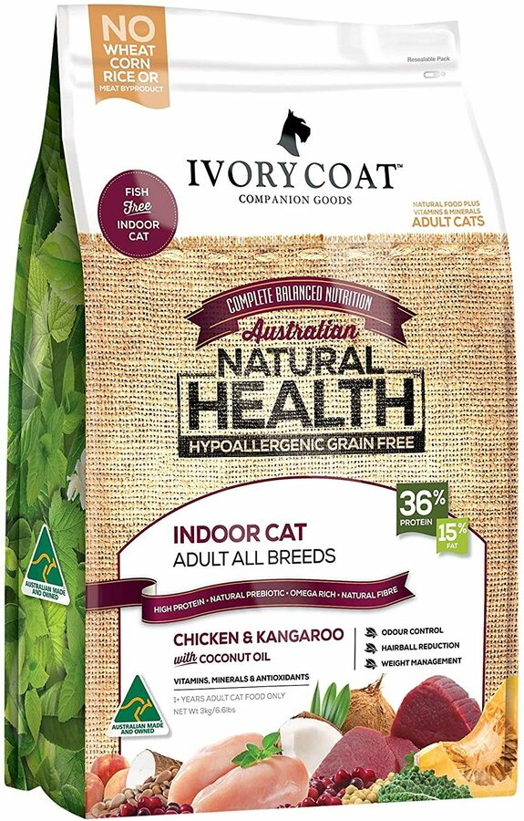 Ivory Coat Cat Food Chicken & Kangaroo / Kitten Chicken Grain Free 3kg 27.99/25.19 S&S + Post