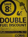 8c off Per Litre Petrol Voucher When You Spend $30 at Coles valid till 25 Nov 2011