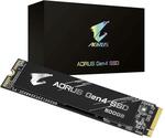 Gigabyte AORUS 500GB 5000MB/s PCIe Gen 4 NVMe M.2 SSD $99, 1TB $199 + Shipping @ Shopping Express
