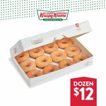 [SA] 12 Original Glazed Doughnuts $12 @ Krispy Kreme SA (Excludes OTR Stores)