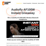 Win a Audiofly AF100W MK2 Wireless Bluetooth Headphones from Gadget User