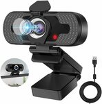 HD Webcam 1080P with Privacy Cover $23.99 + Delivery ($0 with Prime/ $39 Spend) @ Eocean-Au via Amazon AU