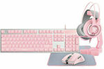 Fantech Pink Keyboard Mouse 5-in-1 Combo $99 Shipped ($94 with eBay Plus) @ EZPC Technology eBay