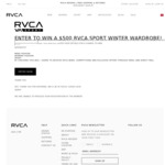 Win a $500 Online Voucher to Spend on Men's and Women's Apparel from RVCA