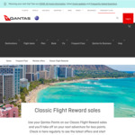 30% off Points on Selected Qantas and Jetstar International Classic Flight Rewards