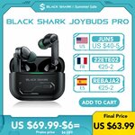 Black Shark JOYBUDS PRO True Wireless ANC Earphones US$64.39 / A$92.85 Shipped @ BlackShark Official AliExpress