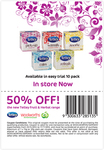 50% off Voucher for Tetley Fruit & Herbal Tea Product Range at Woolworths