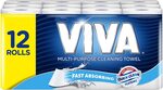 Viva Paper Towel, White (Pack of 12),12 Rolls (60 Sheets Per Roll) Amazon $7