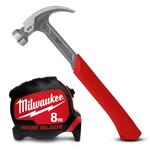 Milwaukee 48229080W 20oz Curved Claw Hammer & 8m Wide Blade Tape Measure Set $59 + Delivery ($0 C&C/ $99 Order) @Sydney Tools