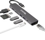 Plugable 7-in-1 USB-C Hub - 4k 60hz, PD 87W, Gigabit Ethernet, USB 3.0, SD Card - $42.71 Delivered @ Plugable Amazon AU