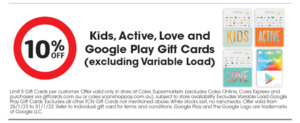 15% off $20 Apple Gift Cards (Excludes Variable Load, Max 5 Per Customer) @  Coles : r/OzBargain