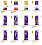 Cadbury's Chocolate Bar 180g Varieties $2.75 Each ($15.30/kg; Half Price) + Delivery ($0 C&C/ in-Store) @ Big W
