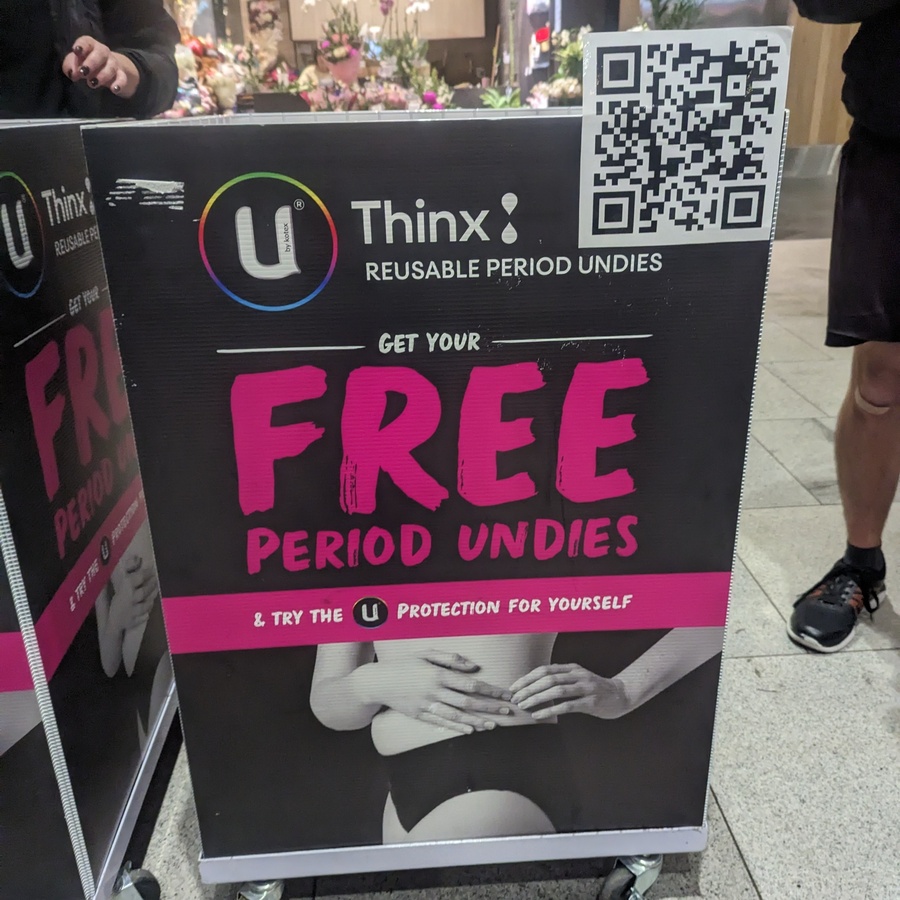 NSW] Free U by Kotex Thinx Reusable Period Undies @ Macquarie Centre -  OzBargain