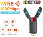 PIX-LINK UAX03 AX1800 WiFi 6 USB Adapter US$8.37 (~A$11.35) Delivered @ Factory Direct Collected Store AliExpress
