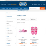 20% off Crocs (Free Club Membership Required) + Delivery ($0 C&C/ $99 Order) @ BCF