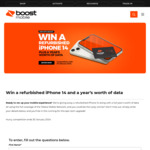 Win a Refurbished iPhone 14 and a Year’s Worth of Data from Boost Mobile