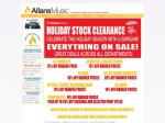 Allans Music Holiday Sale
