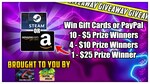 Win a $25 Gift Card, 1 of 4 $10 Gift Cards, or 1 of 10 $5 Gift Cards from Dragonblogger