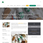 Win a Lazybum Skincare Prize Pack from Australian Made Club