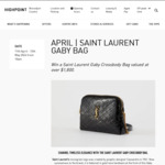 Win a Saint Laurent Gaby Crossbody Bag (Worth $1815) from Highpoint Shopping Centre