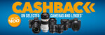 Up to $400 Cashback on Sony Cameras and Lenses Purchased from Participating Authorised Dealers @ Sony