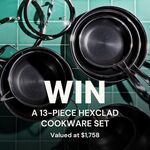 Win a 13-Piece Hexclad Cookware Set Worth $1,758 from Good Food & Wine Show