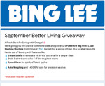 Win an Omega OFLW800W 8kg Front Load Washing Machine from Bing Lee [Ex SA/WA/NT/TAS]