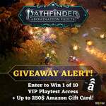 Win 1 of 10 Pathfinder: Abomination Vaults Playtest Access Keys or 1 of 3 Amazon Gift Cards from BKOM Studios