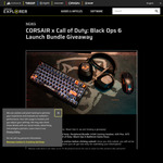 Win a Call of Duty Peripheral Bundle or 1 of 2 Call of Duty: Black Ops 6 Battle.net Keys from Corsair