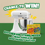 Win a Year’s Supply of Bega Peanut Butter + a KitchenAid KSM195 Stand Mixer from Bega Peanut Butter