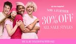 Further 30% off All Sale Styles + $9.99 Delivery (Free Delivery Expired) @ Peter Alexander