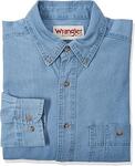 Wrangler Men's Rugged Wear Basic One-Pocket Denim Shirt Size XL $37.71 + Delivery ($0 with Prime/ $59 Spend) @ Amazon US via AU