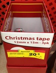 Sellotape Christmas Tape 3 Pack 20cents Save $2.80 at Woolworths