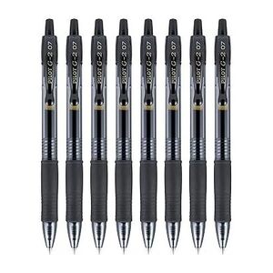 Pilot G-2 Premium Black Gel Roller Pens (0.7mm) Pack of 8 $25.99 + Delivery ($0 with Prime/ $59 Spend) @ YOSOGO via Amazon AU