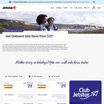 Jetstar Sale: e.g. SYD to OOL $29, BNE to MEL $29, PER to SIN $129, MEL to SIN $195, SYD to AKL $209, BNE to ICN $269