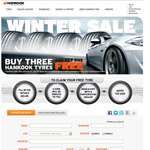 Hankook Ventus and Optimo - Buy 3 Tyres and Get 1 Free - Only at Participating Dealers