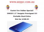 SAVE SAVE SAVE!! Easter Eve Online Special! 500GB 2.5" Seagate FreeAgentGO Portable HDD $188.95