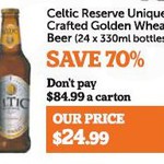 GetWines Direct - Celtic Reserve Uniquely Crafted Golden Wheat Beer $24.99 (24x 330ml Bottles)