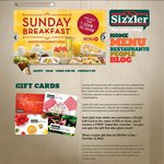 Sizzler - Buy $50 Gift Card, Get Free Salad Bar [QLD, NSW, WA]