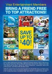 BOGOF for Top Attractions Using Visa Card [SYD, MELB, Hamilton Island]