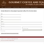 Free Sample of Gourmet Coffee