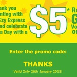 VideoEzy Kiosks $5 Credit - 26 January Only